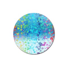 Hearts Colors Magnet 3  (round) by LoolyElzayat