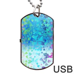 Hearts Colors Dog Tag Usb Flash (two Sides) by LoolyElzayat