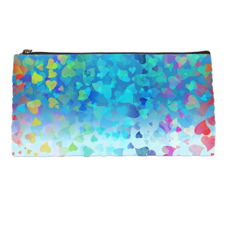 Hearts Colors Pencil Cases