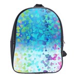 Hearts Colors School Bag (Large) Front