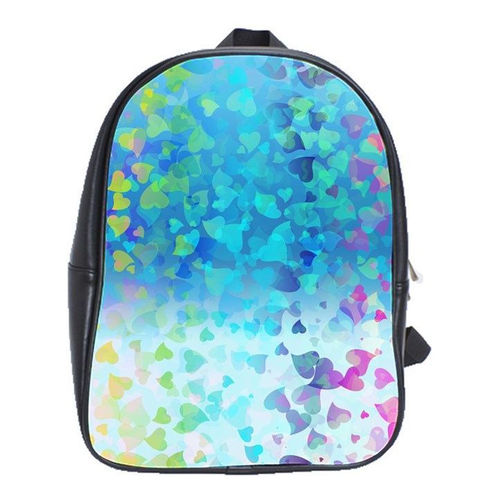 Hearts Colors School Bag (Large)