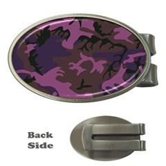 Camouflage Violet Money Clips (oval)  by snowwhitegirl