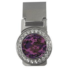 Camouflage Violet Money Clips (cz)  by snowwhitegirl