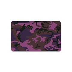 Camouflage Violet Magnet (name Card) by snowwhitegirl