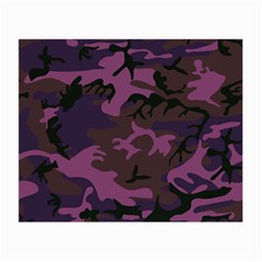 Camouflage Violet Small Glasses Cloth by snowwhitegirl