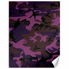 Camouflage Violet Canvas 18  X 24  by snowwhitegirl