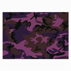 Camouflage Violet Large Glasses Cloth by snowwhitegirl