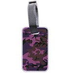 Camouflage Violet Luggage Tags (Two Sides) Back