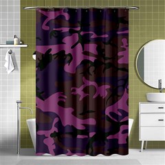 Camouflage Violet Shower Curtain 48  X 72  (small)  by snowwhitegirl