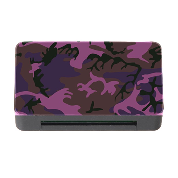 Camouflage Violet Memory Card Reader with CF