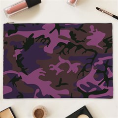 Camouflage Violet Cosmetic Bag (xxl) by snowwhitegirl