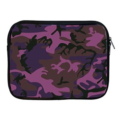 Camouflage Violet Apple Ipad 2/3/4 Zipper Cases by snowwhitegirl