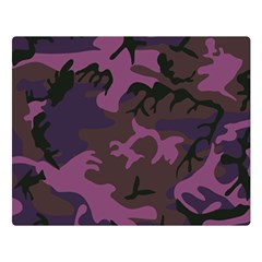 Camouflage Violet Double Sided Flano Blanket (large)  by snowwhitegirl