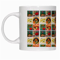 Victorian Fruit Labels White Mugs by snowwhitegirl