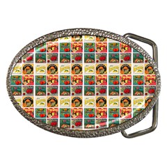 Victorian Fruit Labels Belt Buckles