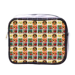 Victorian Fruit Labels Mini Toiletries Bag (one Side) by snowwhitegirl