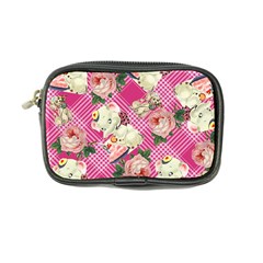 Retro Pets Plaid Pink Coin Purse by snowwhitegirl