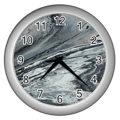 Edge Of A Black Hole Wall Clock (silver) by WILLBIRDWELL