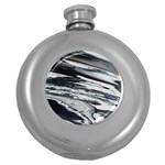 SPACE ORCA Round Hip Flask (5 oz) Front