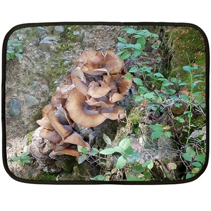 Abstract of Mushroom Double Sided Fleece Blanket (Mini) 