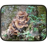 Abstract of Mushroom Double Sided Fleece Blanket (Mini)  35 x27  Blanket Back