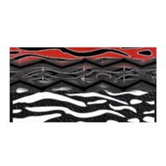 Black And Red Zebra Stripes  Pattern By Flipstylez Designs Satin Wrap by flipstylezfashionsLLC