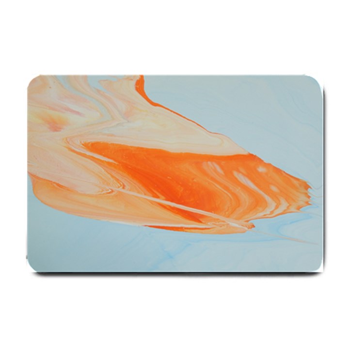 ORANGE AND BLUE Small Doormat 