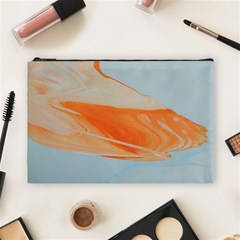 Orange And Blue Cosmetic Bag (large) by WILLBIRDWELL