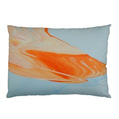 Orange And Blue Pillow Case (two Sides) by WILLBIRDWELL