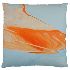 Orange And Blue Standard Flano Cushion Case (two Sides) by WILLBIRDWELL