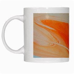 Orange And Blue White Mugs by WILLBIRDWELL