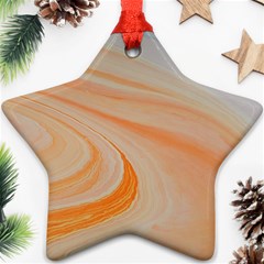 Orange And Blue 2 Ornament (star) by WILLBIRDWELL