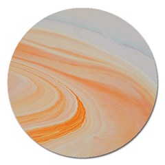 Orange And Blue 2 Magnet 5  (round) by WILLBIRDWELL