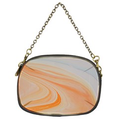 Orange And Blue 2 Chain Purse (two Sides)