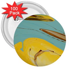 Sun Bubble 2 3  Buttons (100 Pack)  by WILLBIRDWELL