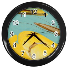 Sun Bubble 2 Wall Clock (black) by WILLBIRDWELL