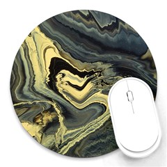 Yellow Nebula Round Mousepads by WILLBIRDWELL