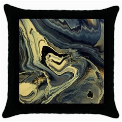 Yellow Nebula Throw Pillow Case (black) by WILLBIRDWELL