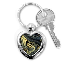 Yellow Nebula Key Chains (heart)  by WILLBIRDWELL