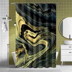 Yellow Nebula Shower Curtain 48  X 72  (small)  by WILLBIRDWELL