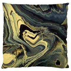 Yellow Nebula Large Flano Cushion Case (two Sides) by WILLBIRDWELL