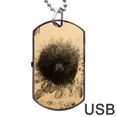 Flower Dog Tag Usb Flash (two Sides) by WILLBIRDWELL