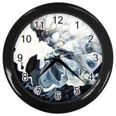 Flower 2 Wall Clock (black) by WILLBIRDWELL