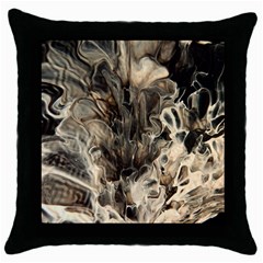 Orchid Throw Pillow Case (black) by WILLBIRDWELL