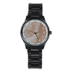 Sand Stainless Steel Round Watch by WILLBIRDWELL