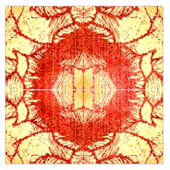 Seamless Red And Gold By Flipstylez Designs Large Satin Scarf (square) by flipstylezfashionsLLC