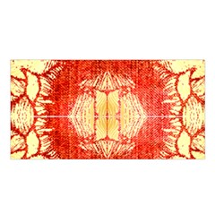 Seamless red and gold by FlipStylez Designs Satin Shawl