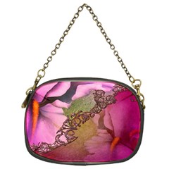 Flowers In Soft Violet Colors Chain Purse (two Sides)