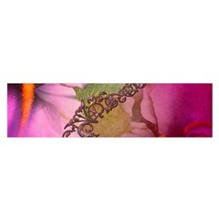 Flowers In Soft Violet Colors Satin Scarf (oblong) by FantasyWorld7