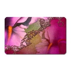 Flowers In Soft Violet Colors Magnet (rectangular) by FantasyWorld7